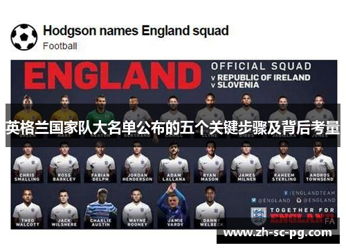英格兰国家队大名单公布的五个关键步骤及背后考量 英格兰国家队大名单公布的五个关键步骤及背后考量